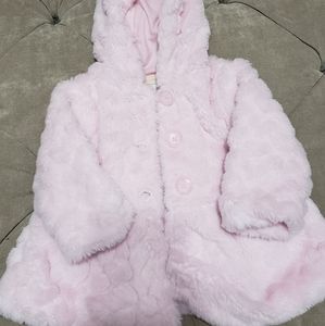 soft pink jacket with hoodie